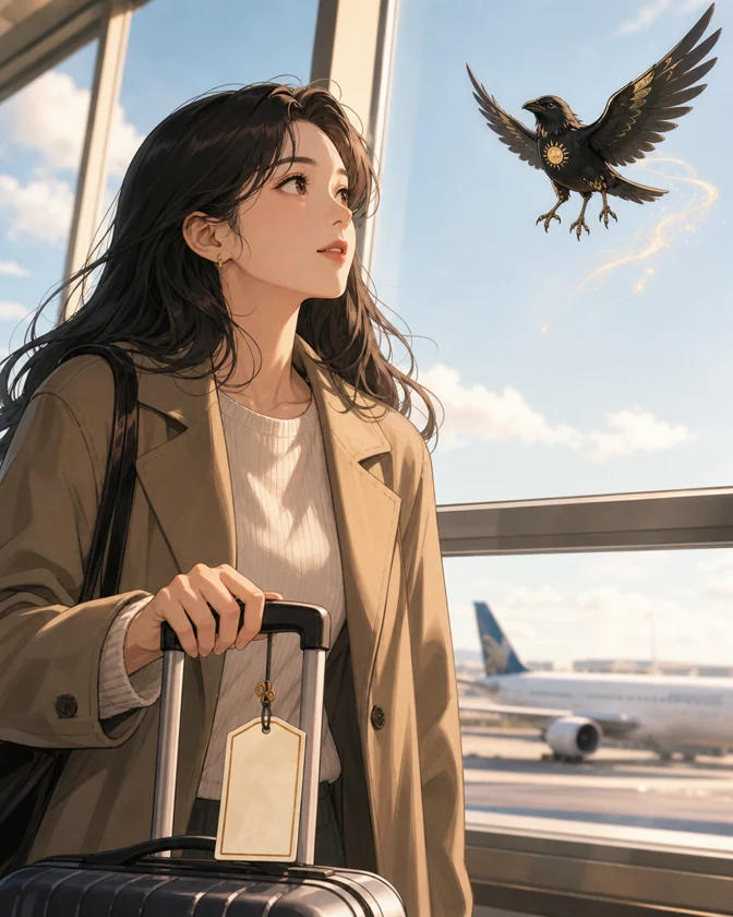 이민 사주 일러스트